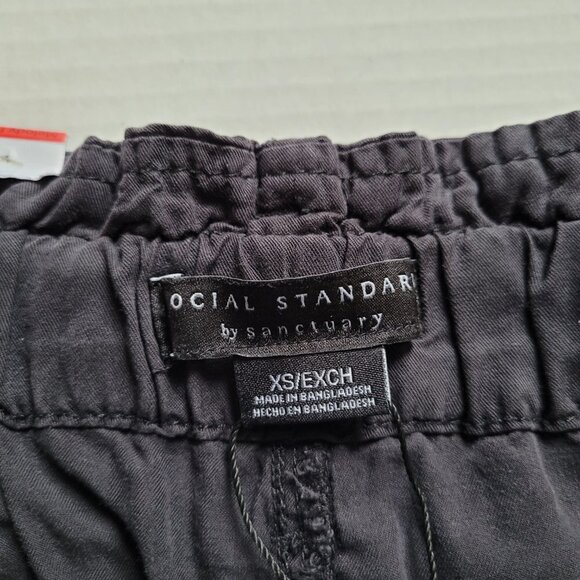 Social Standard by Sanctuary pants Melody black trousers high waist paperbag - Picture 5 of 14